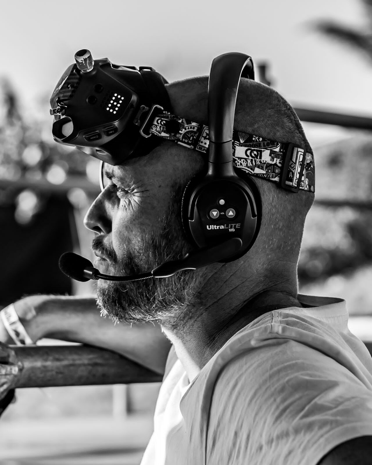 Hellmot Productions pilot with FPV goggles at Red Bull event South Africa